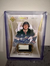 2023-24 UD Ultimate Brock Faber Rookies Patch Auto /99 #126