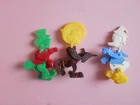 THREE CABALLEROS lot of 3 figure SNAP-EEZE marx VINTAGE 60s PANCHITO JOSE DONALD