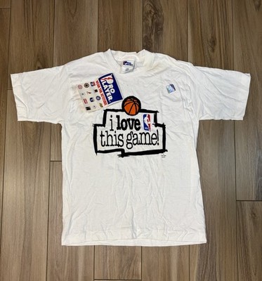 VTG 90s NBA I Love This Game Pro Player T-SHIRT YOUTH 14/16 NWT 1994