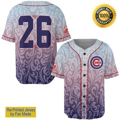 Custom Name Cubs AAPI Heritage Month Celebration Giveaway Jersey - All Size