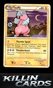 Flaaffy 42/123 Pokemon Uncommon HeartGold SoulSilver Card NM