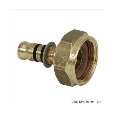 Geberit Mepla Übergang mit Überwurfmutter (Rotguss) 40 mm - 1 1/2''