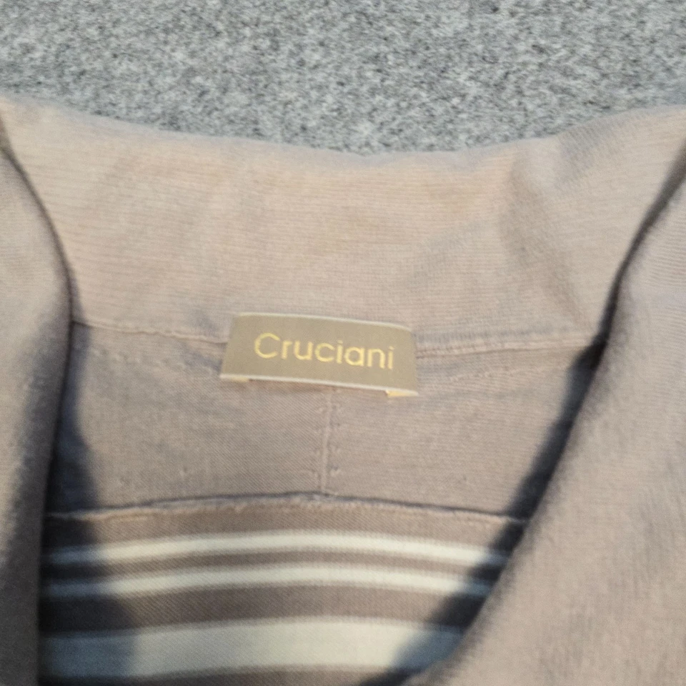 Cruciani Jersey Hombre XLARGE Beige Manga Larga Algodón Suéter Cuello Talla XL Foto 3 de 4