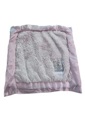 Little Giraffe Pink Plush Satin Security Blanket/Lovey 14