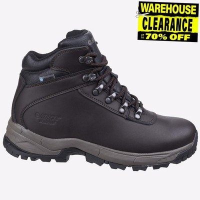 Hi Tec Eurotrek Lite WP Herren Wasserdicht Walking Wanderschuhe Braun