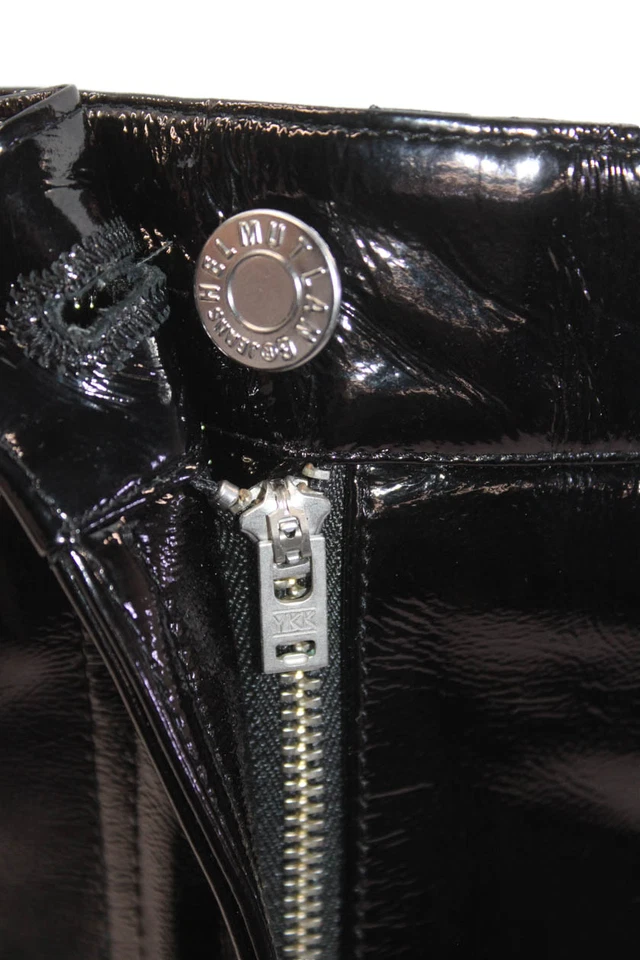 Helmut Lang, Minifalda Lápiz Mujer Cuero Negro Talla 0 Foto 4 de 4