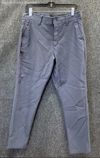 Weatherproof Vintage Men's Blue Regular Taper Stretch Chino Pants Size 34x30