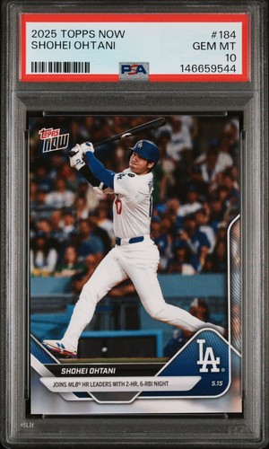2025 TOPPS NOW #184 SHOHEI OHTANI PSA 10