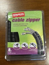 Staples Cable Zipper, 8 ft 2.4 m   Item 633146   New in Package