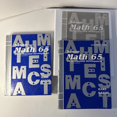 Saxon 65 Math SET (2nd Edition)65 Textbook, Answer Key & Test Forms (in Binder)