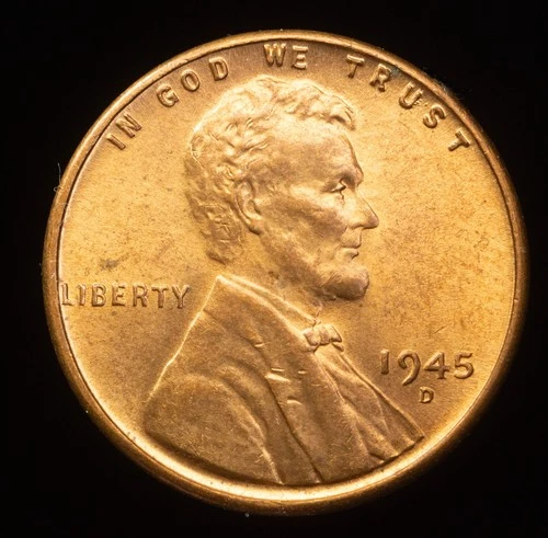 ✅ 1945-D Lincoln Wheat Cent -AU/UNC    FREE S&H