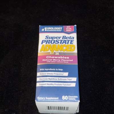 New VitalitySuper Beta Prostate Advanced Chewables - 60 Tablets FREE SHIPPING