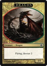 1x Lightly Played, English Dragon Token - Alara Reborn