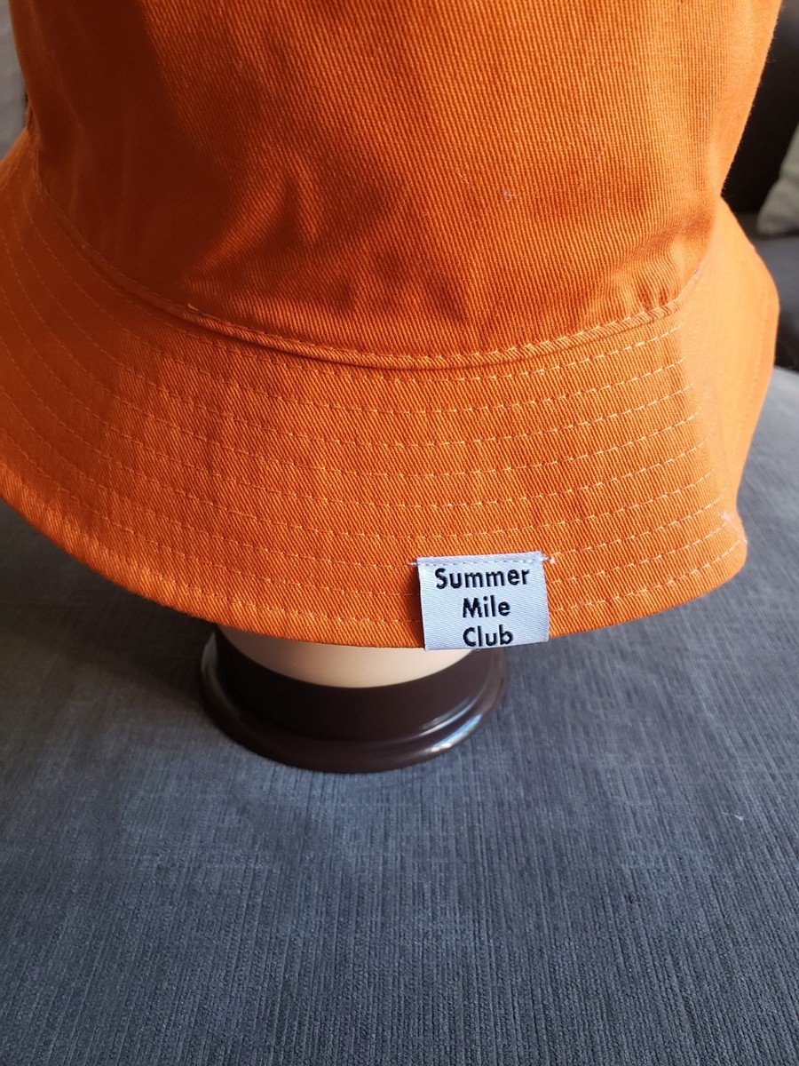 Hoka Running Shoes Summer Mile Club Reversible Orange Bucket  display picture 2