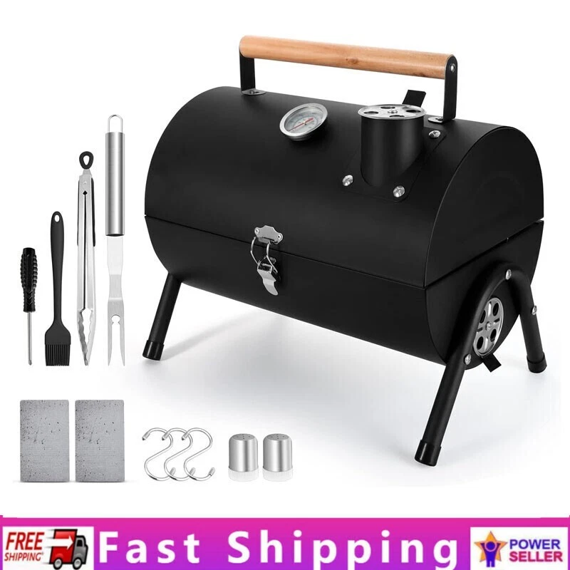 Portable Charcoal Grill Set of 12 Small BBQ Grill Mini Tabletop Charcoal Grill