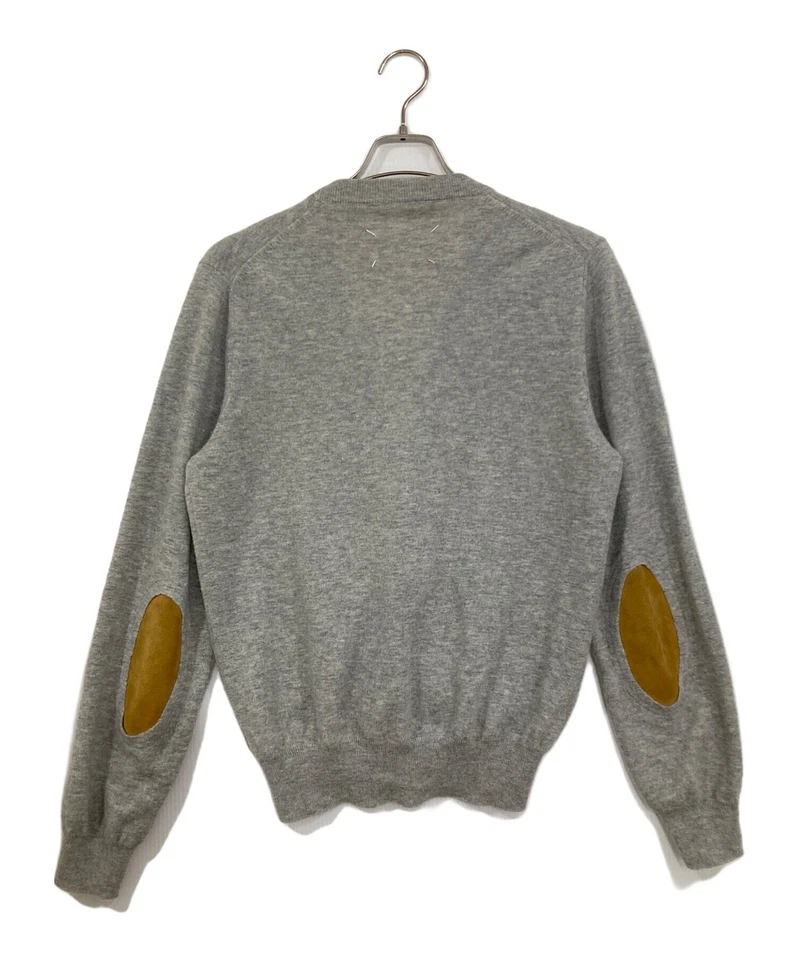 Cárdigan con parche en el codo gris Maison Margiela talla M - Imagen 2 de 4