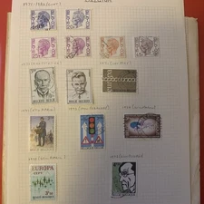 WORLDWIDE Stamps UNCHECKED. On page or part. *BELGIUM*