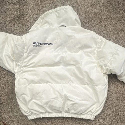 Aape by Bathing Ape Mens White puffer Jacket image 8