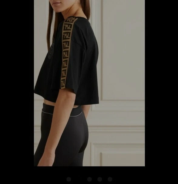 fendi t shirt women 2xl CROPPED | eBay