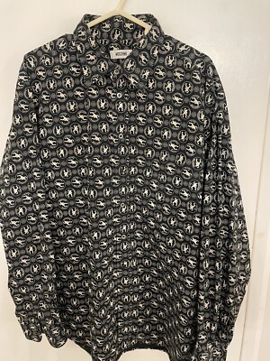 MOSCHINO - MOSCHINO　ヴィンテージ　シャツ Moschino JEANS モスキーノ 総柄 シャツ 90s ヴィンテージ