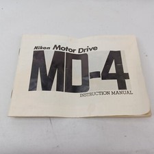 Nikon MD-4 Motor Drive Instruction Manual English