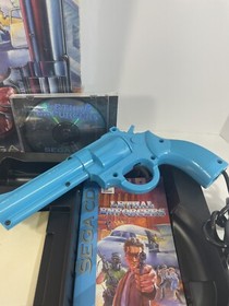Lethal Enforcers Sega CD CIB Brand NEW Big Box Justifier Gun NEVER USED Complete