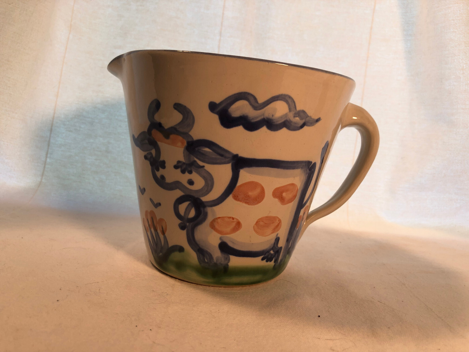 M.A. Hadley Pottery Cow 5 Inch Milk Pitcher USA eBay