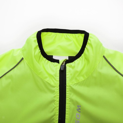 High Visibility Cycling Jacket Windproof Coat Breathable Outdoor Sportswear For - Picture 4 of 12