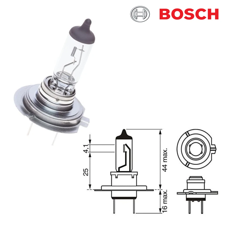 Bosch H7 (477) Pure Light Headlight Bulbs - 12V 55W PX26d Blister Set - Image 2 of 2