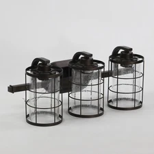 Quorum International Ellis 3-Light Vanity in Oiled Bronze 5364-3-86