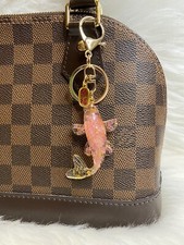 Japan Maneki Neko Lucky cat Koi fish keychain bag charm Gold Fish Gift New