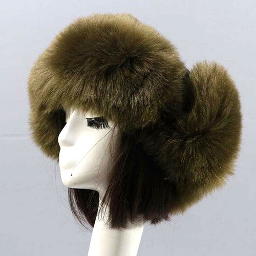 Chapeau Fausse Fourrure Chapeau Hiver Femme YEKEYI - Fausse Fourrure Chaud - Béret Mode Automne Hiver Casquette Gucci