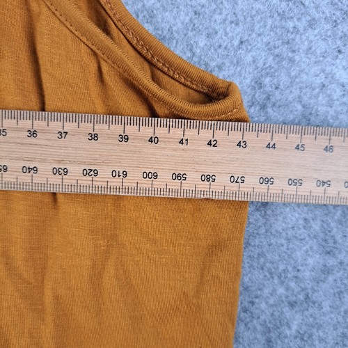 Cable & Gauge Top Womens Medium Brown Blouse Sleevless Scoop Neck NEW 8519 - Picture 7 of 13