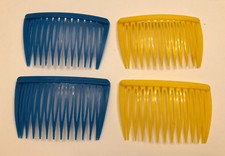 Vintage Goody 80s 90s French Side Hair Comb Clip Plastic Claw Retro Lot Of 4