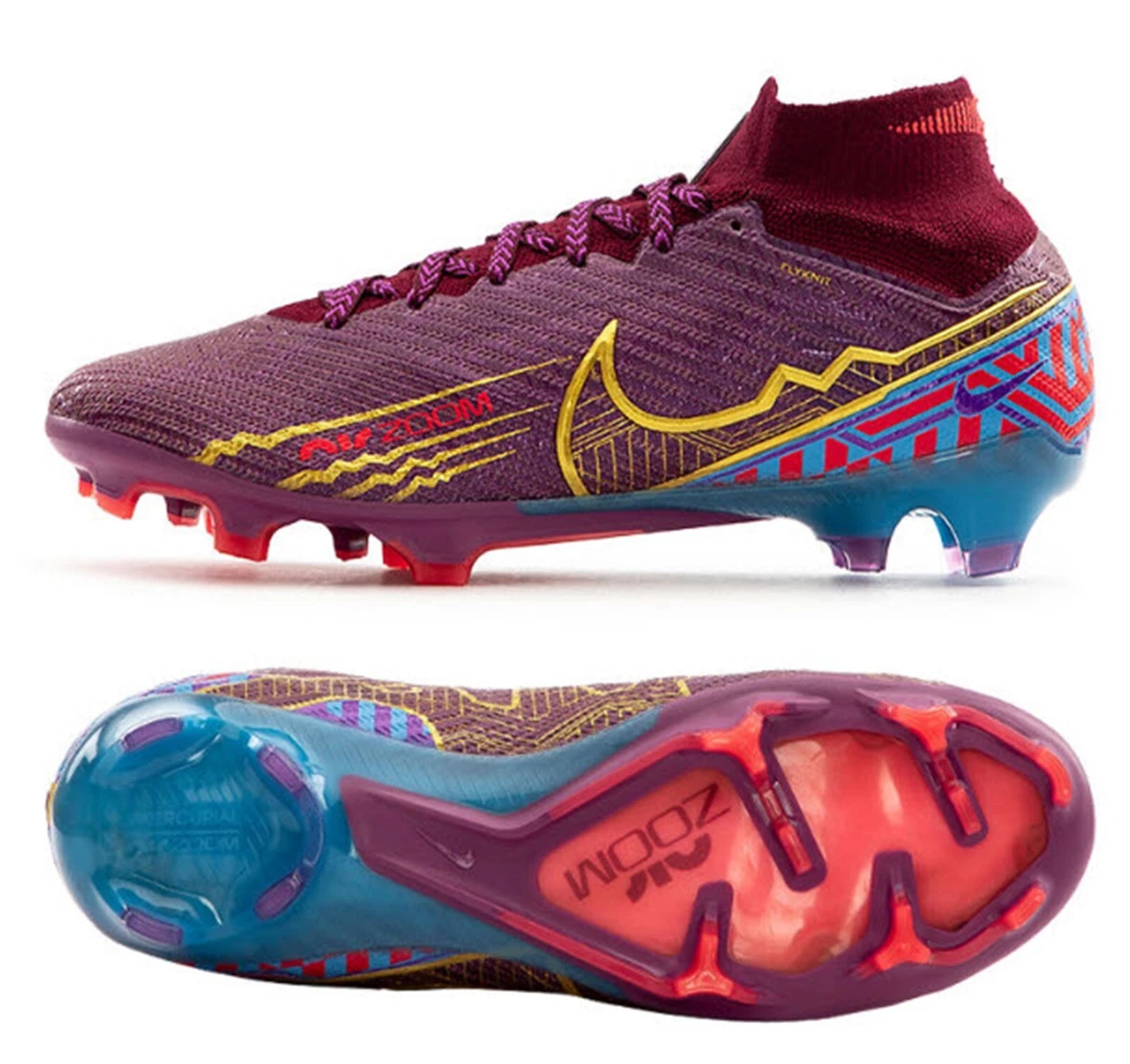 federatie Makkelijk in de omgang ideologie Nike Men Zoom Mercurial Superfly 9 ELITE FG Mbappe Cleat Soccer Spike  DO9342-694 | eBay