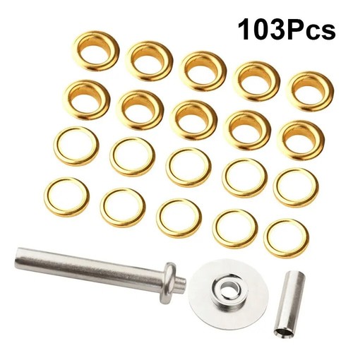 Professional Tarp Grommet Installation Kit Repair Tools and Brass Rings