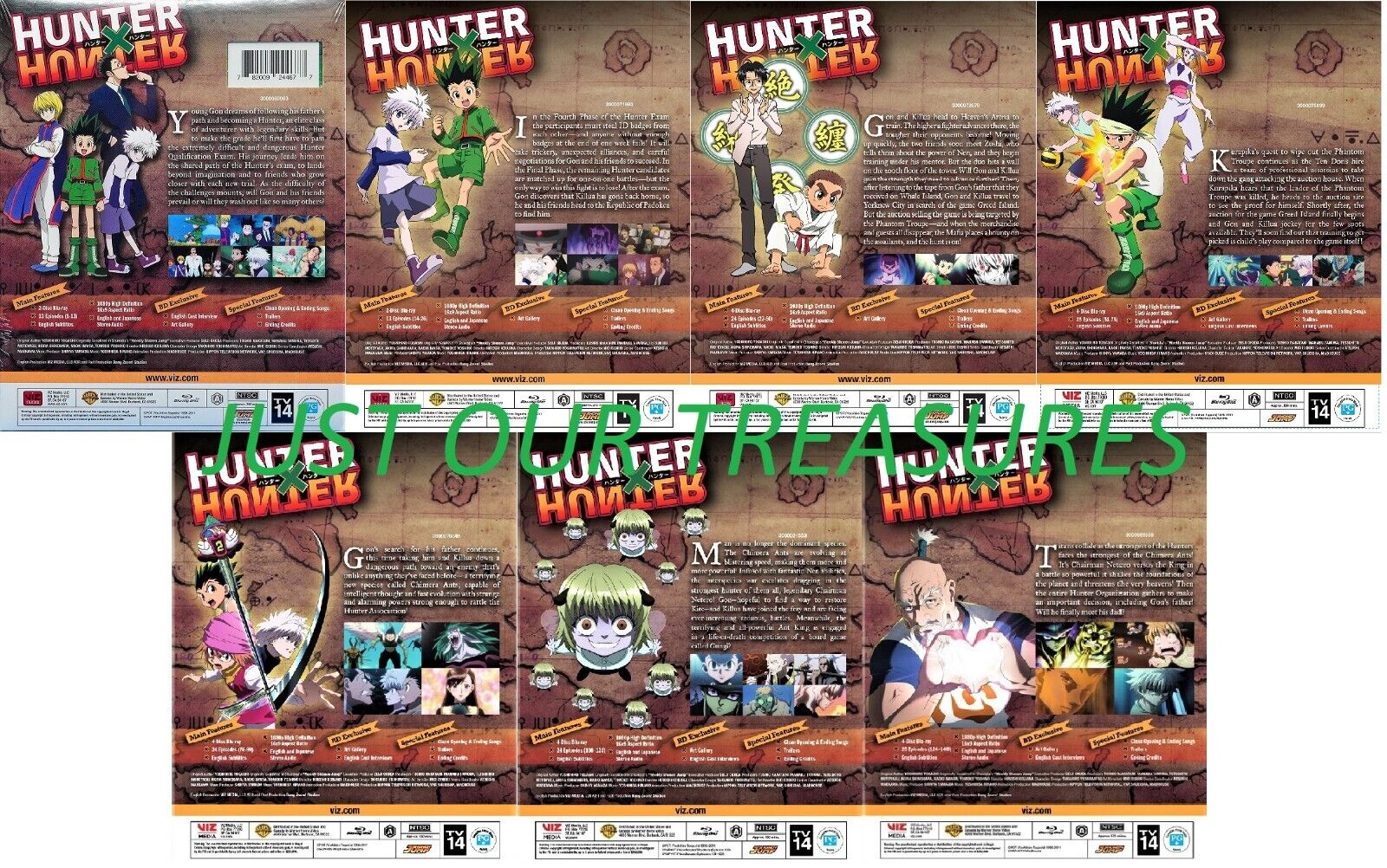 Hunter X Hunter: Volume 1 (Episodes 1-13) [New Blu-ray] 2 Pack 782009244677