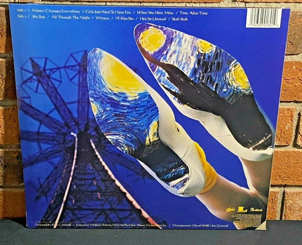 CYNDI LAUPER - She's So Unusual, Limited import N.A.D. RED COLORED VINYL LP New! - Image 2 of 4