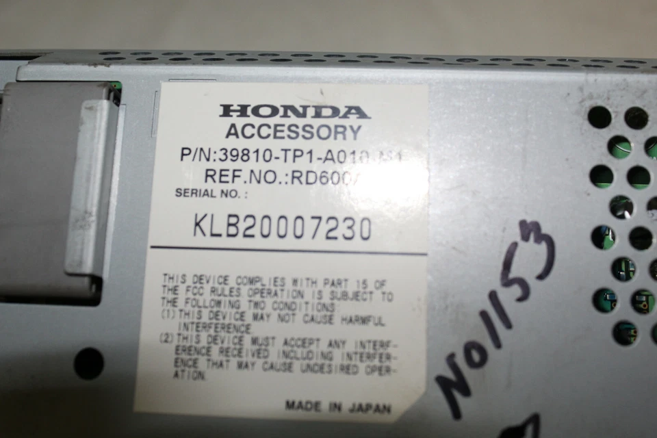 2010 Acura TSX "DISLPAY SCREEN" Speedometer Instrument Cluster N01153 - Image 3 of 4