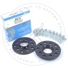 30mm 2x15mm SCC Spurverbreiterungen Schwarz BMW 5x120 72,6 + Radschrauben M12