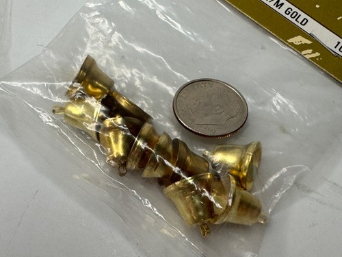 Vintage Liberty Bell Charms Crafts Gold and Silver - Picture 5 of 7