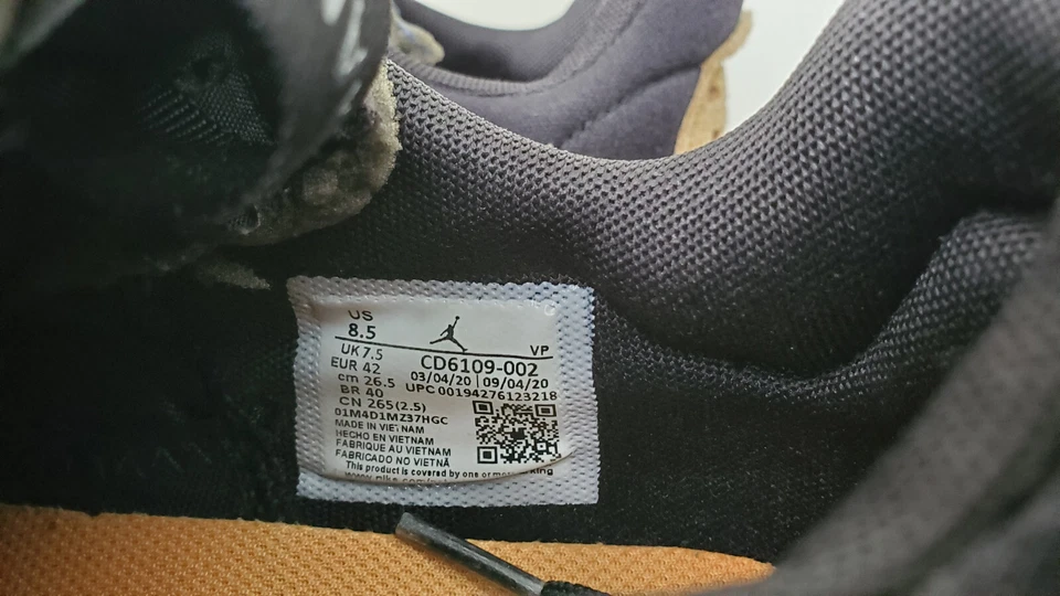 Jordan Delta Black Flax 2020 Shoes Mens Size 8.5 CD6109-002 - Image 2 of 4