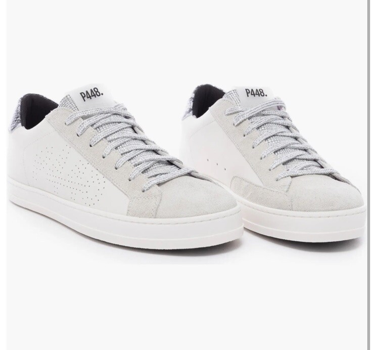 P448 F24john Size 39 EU White/lilac You Can Surf Later” Sneakers For Women