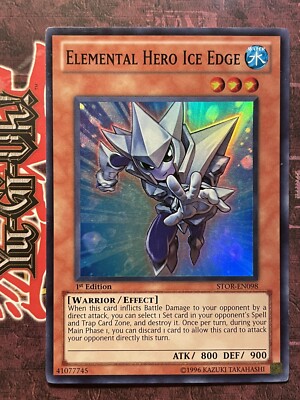 Elemental Hero Ice Edge - STOR-EN098 - Super Rare - 1st Edition