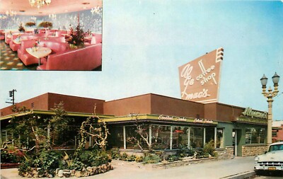 Glendale California 1940s Algemac's Restaurant occupation Postcard 24-9094