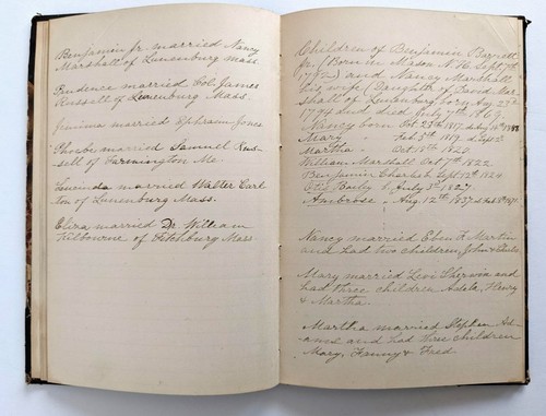 Handwritten Genealogy BARRETT FAMILY of NEW HAMPSHIRE in 18th & 19th Centuries - Picture 3 of 6