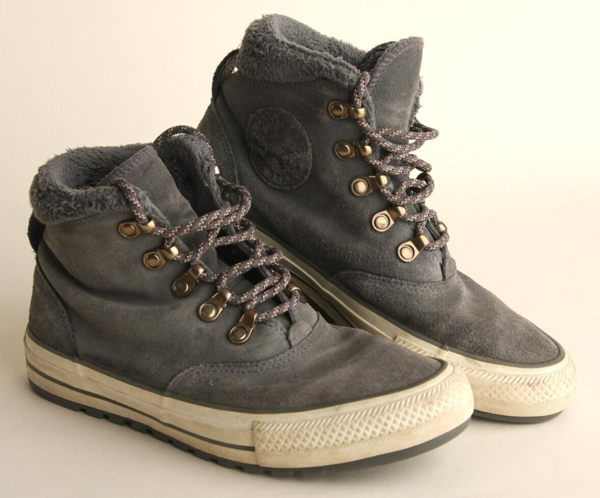 CONVERSE Chuck Taylor All Star Ember Suede 557934C Gray Women's Boots Size 