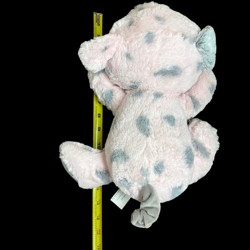 Walmart Pig Plush Pink Gray Spotted Toy Stuffed Animal 14” Laying Down Farm Cute - Imagen 8 de 8