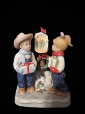 Home Interiors Homco Denim Days 57064-04 “Sharing The Joys Of Christmas”