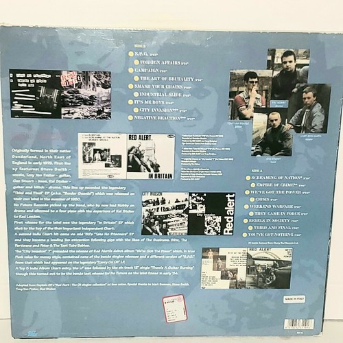 RED ALERT Rebels In Society Italian LP VG+ 1997 Get Back Vinyl GET19 Oi! Punk - Picture 2 of 4